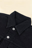 21oz Selvedge Denim Modified Type III Jacket - Superblack (Fades To Grey) - Iron Heart - URAHARA