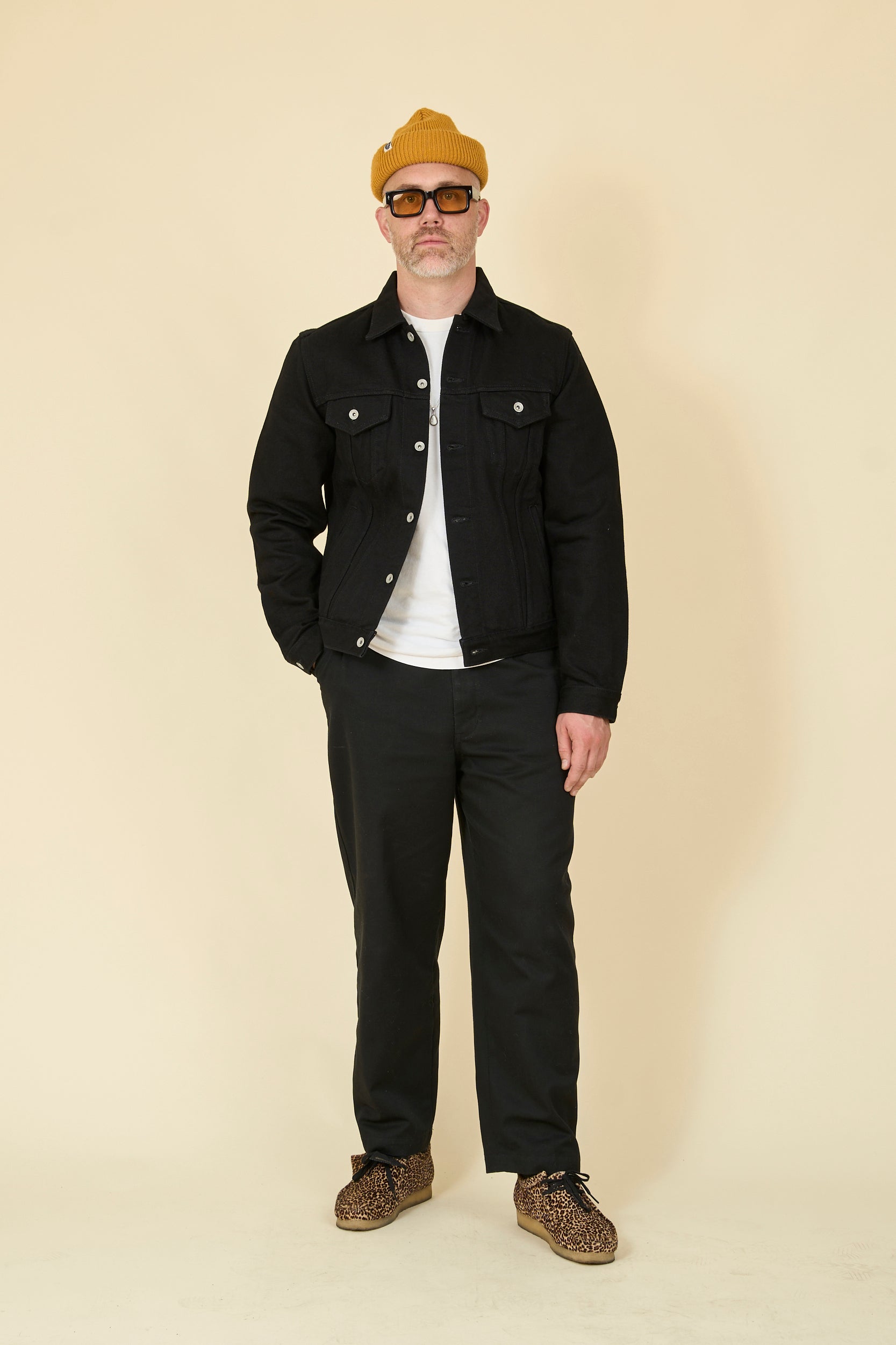 Iron Heart 21oz Selvedge Denim Modified Type III Jacket - Superblack (Fades To Grey)