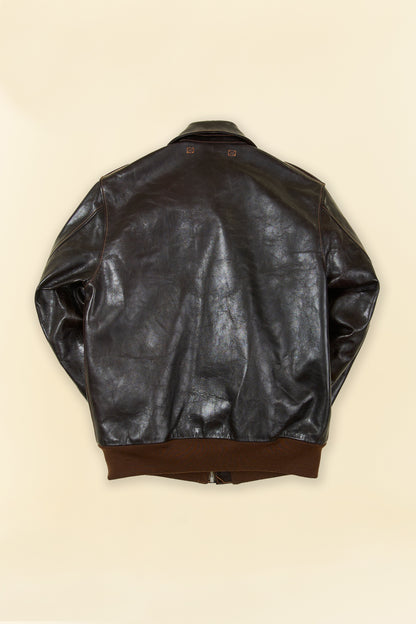 Double Helix 'Type A-2' Horsehide Leather Jacket