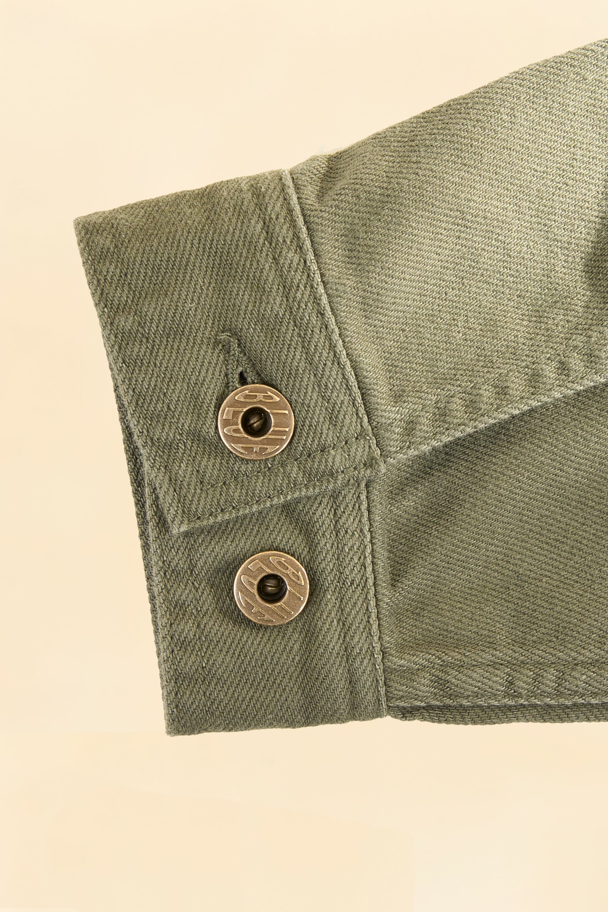 Japan Blue Organic Drill Coverall Jacket - Olive Drab