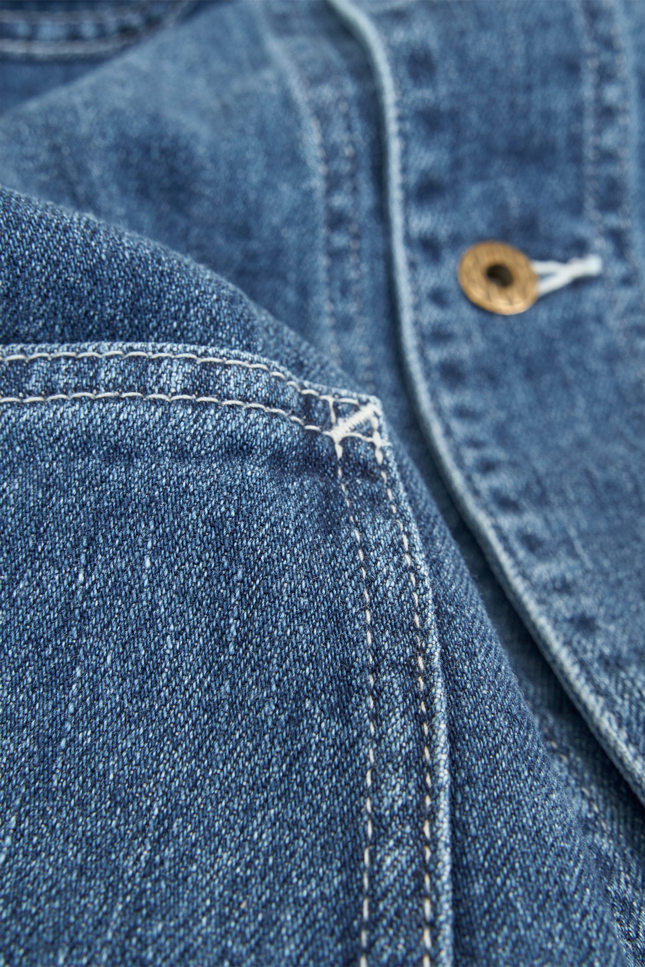 Japan Blue Denim Coverall Jacket - Indigo