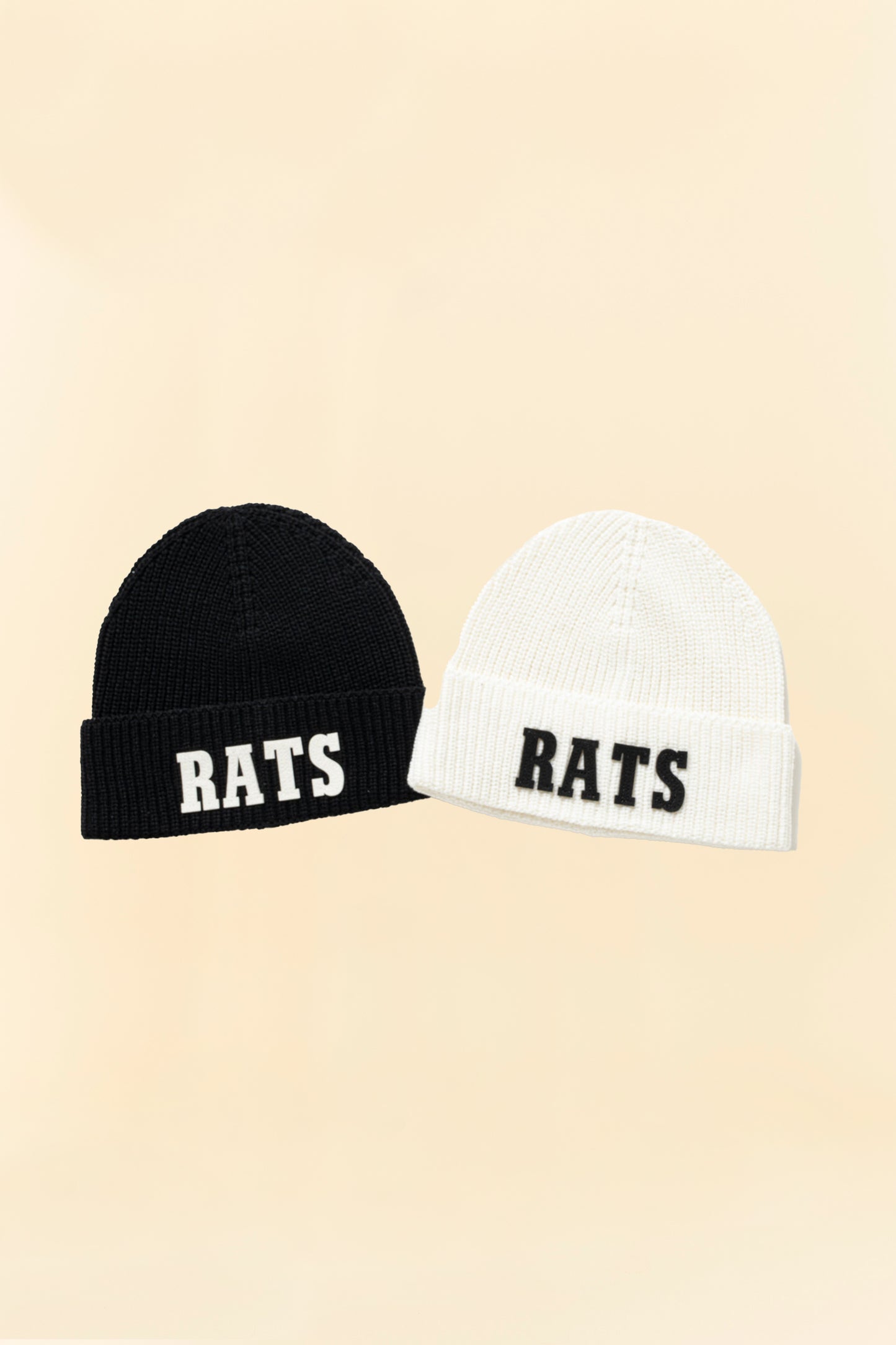 Rats Knit Cap - White