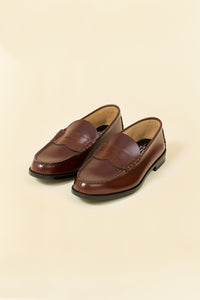 Kenford Shoes Combi Loafer - Dark Brown / Wine