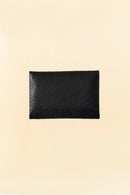 POST O'ALLS Leather Card Case - Black