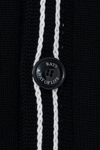 Rats Black Cardigan