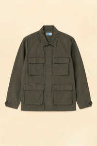 Japan Blue Sulphur Dyed Fatigue Jacket - Olive Drab