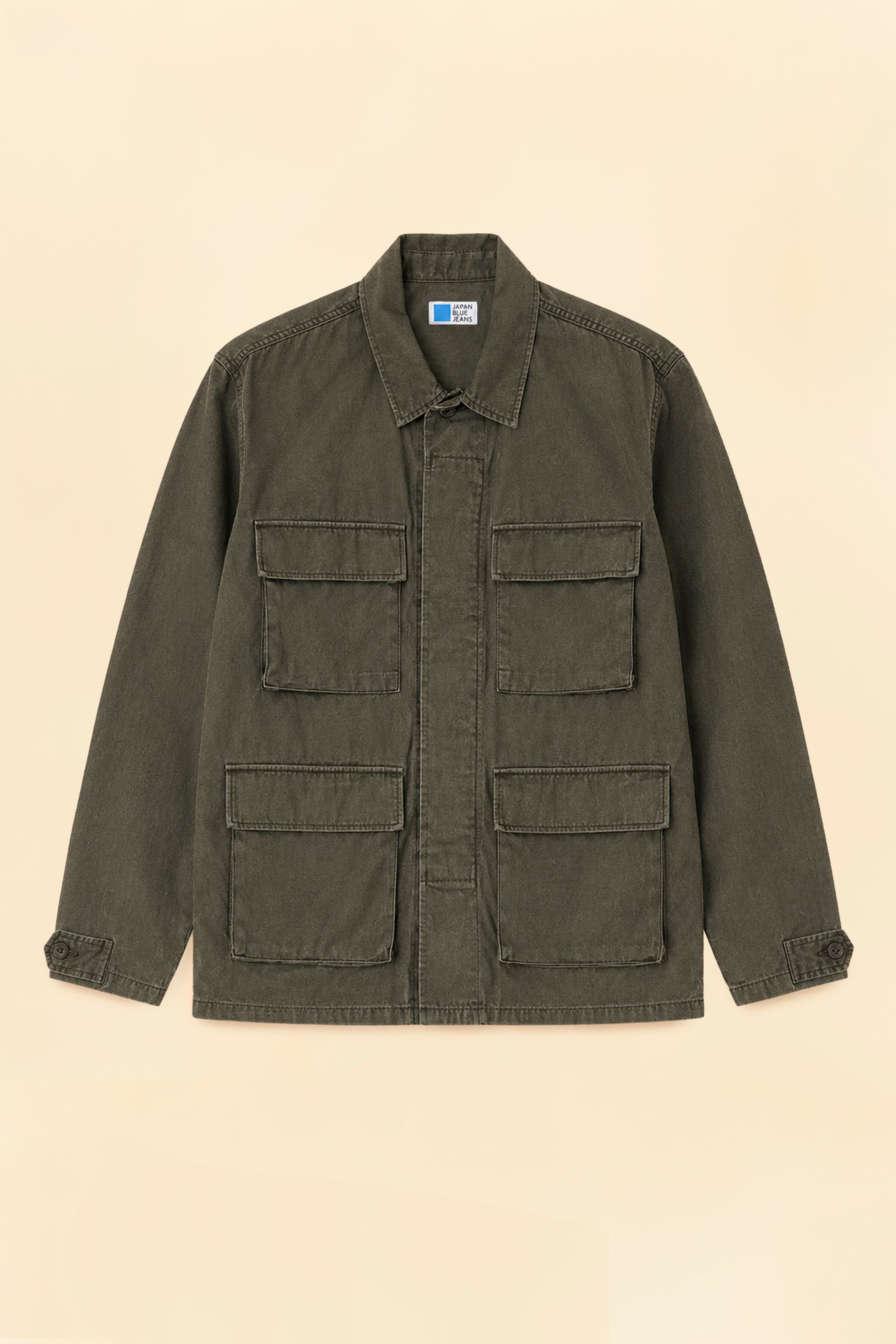 Japan Blue Sulphur Dyed Fatigue Jacket - Olive Drab