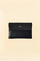 POST O'ALLS Leather Card Case - Black
