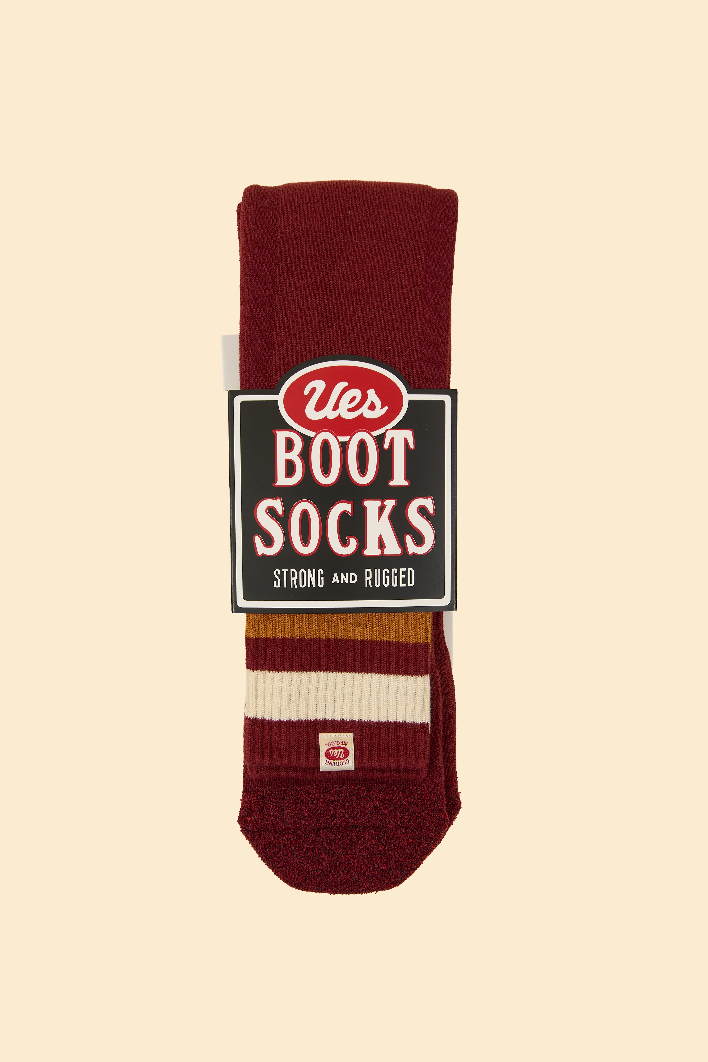 UES Boots Socks - Wine