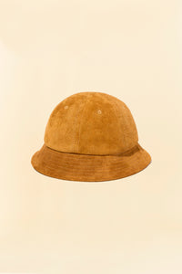 Radiall Muscle Shoals Leather Bucket Hat - Camel Suede