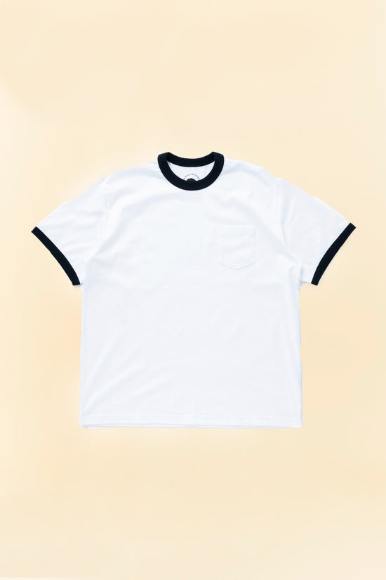 Rats Trim Pocket T-Shirt - White/Black