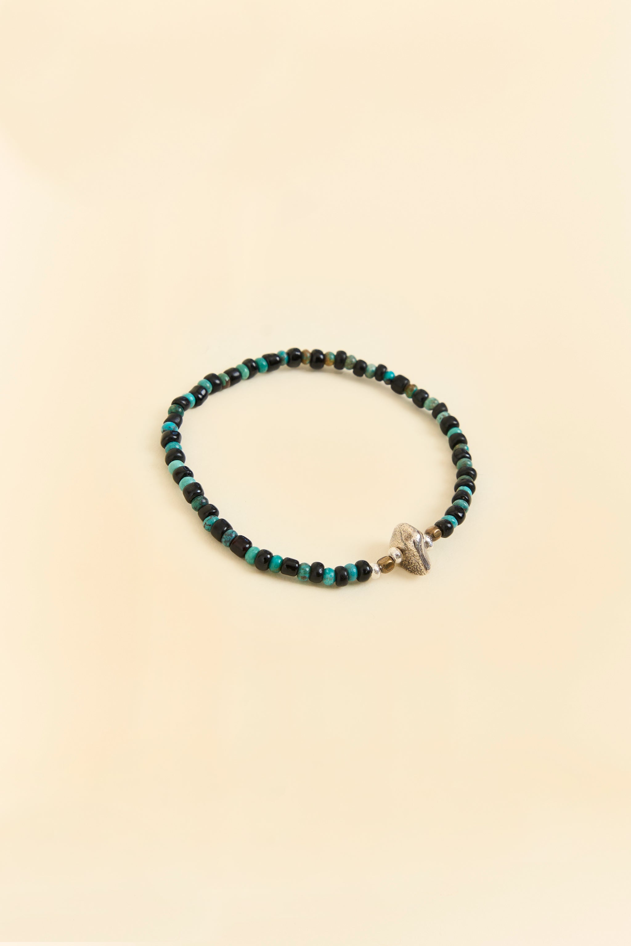 Sunku Antique Beads Bracelet - Black/Turquoise