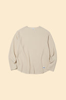 Radiall Big Waffle Boat Neck Long Sleeve T-Shirt - Ivory