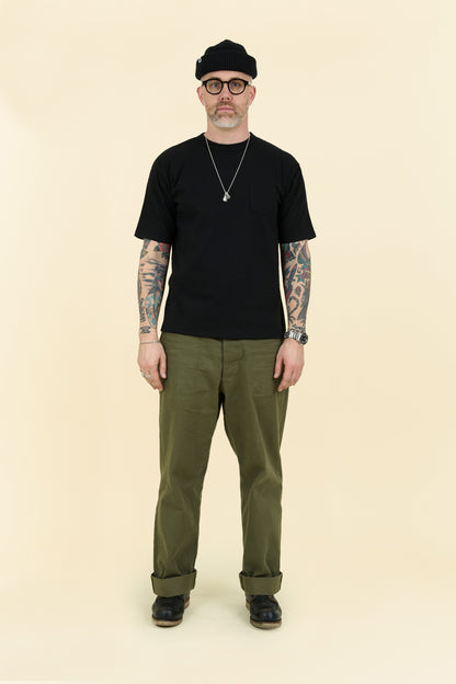 Godspeed Heavyweight Loopwheel  10oz Pocket T-Shirt - Black