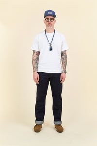Japan Blue J427 17oz Vintage US Selvedge Jeans – front-on fit view, Classic Straight silhouette.
