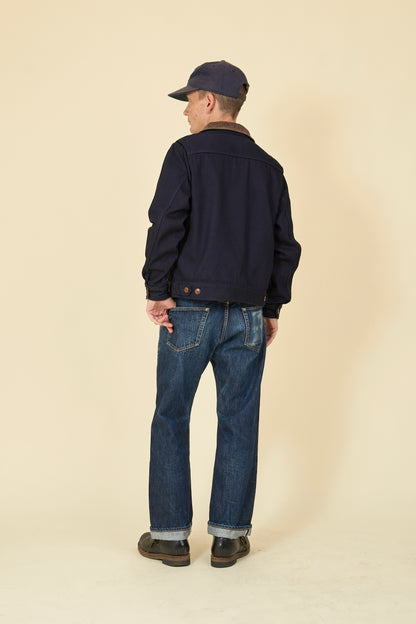 Iron Heart 12oz Kersey Work Jacket - Indigo/Black