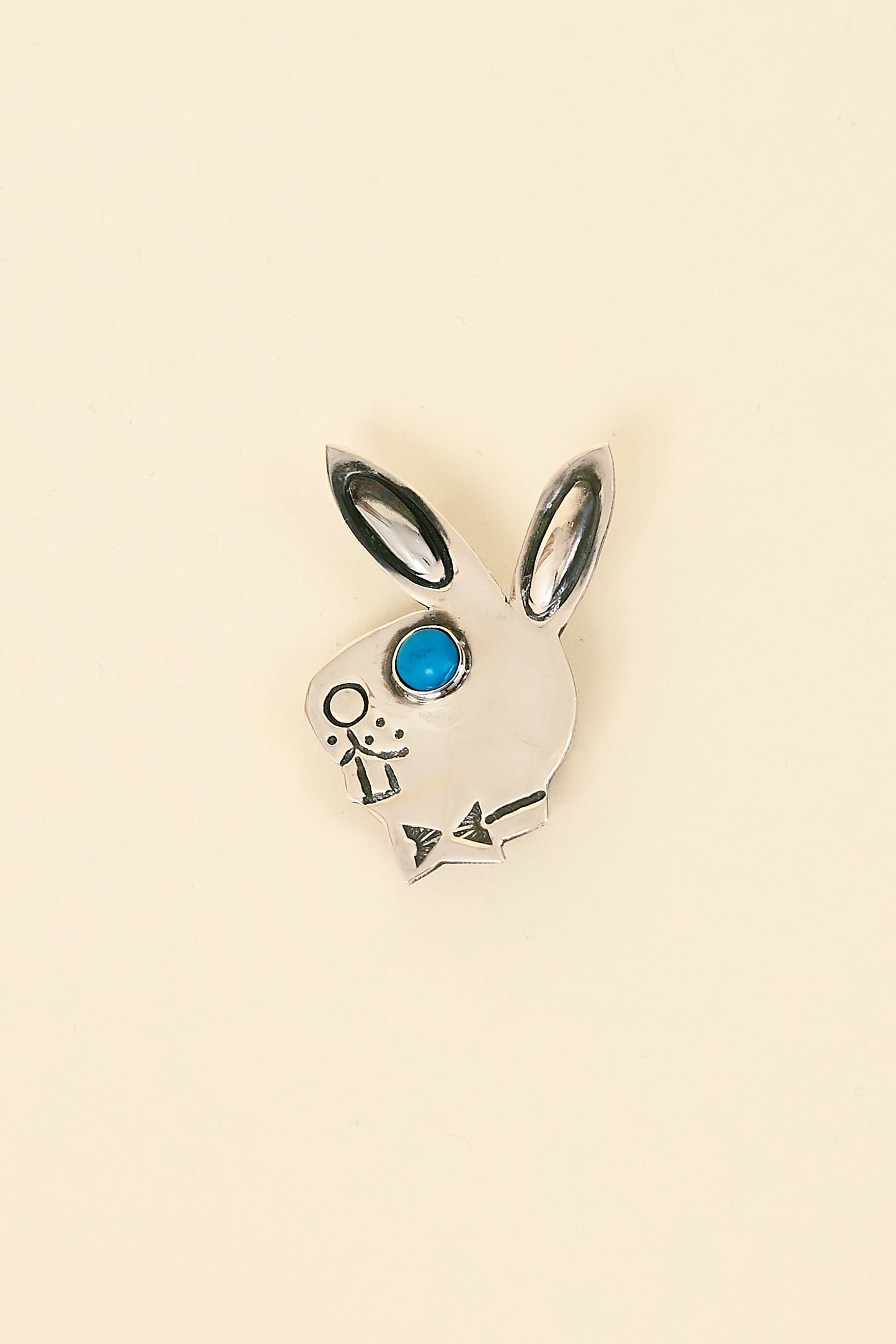 Munqa Play Bunny Pin - Turquoise