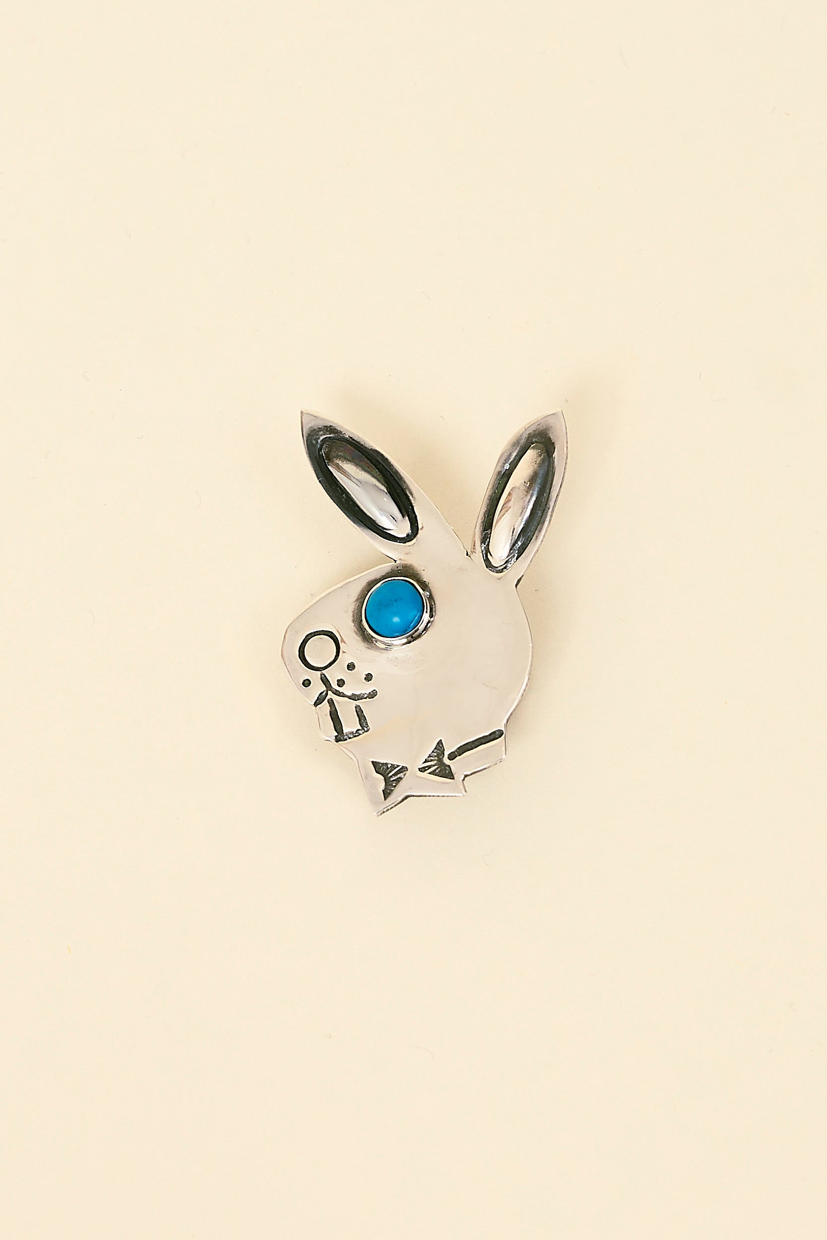 Munqa Play Bunny Pin - Turquoise
