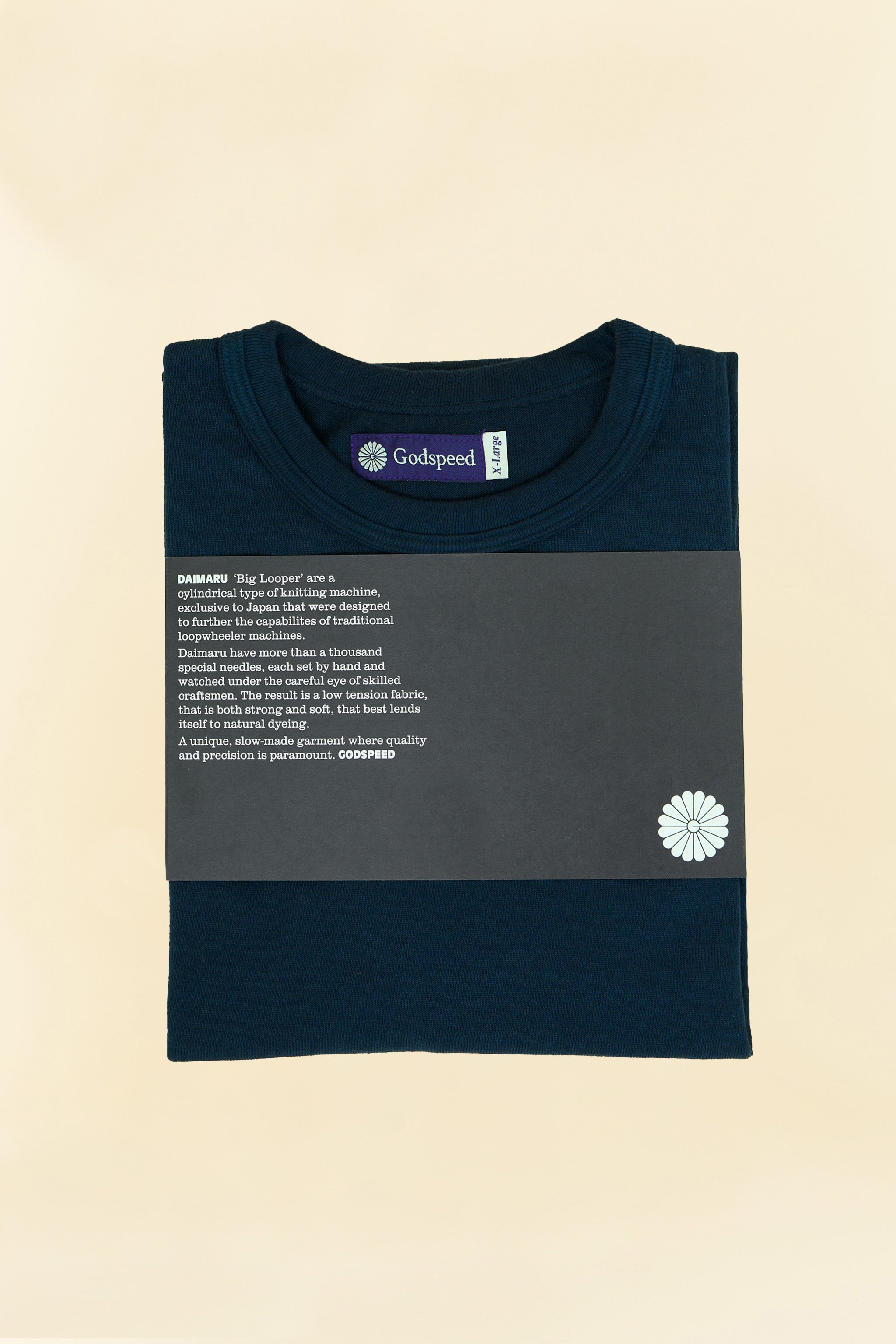 Godspeed Heavyweight Loopwheel  10oz T-Shirt - Navy