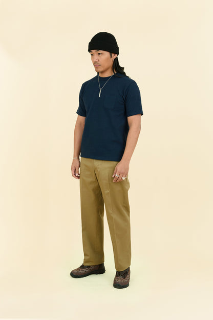 Godspeed Heavyweight Loopwheel 10oz Pocket T-Shirt - Navy