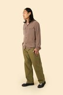 RATS Sashiko Dobby Shirt - Brown