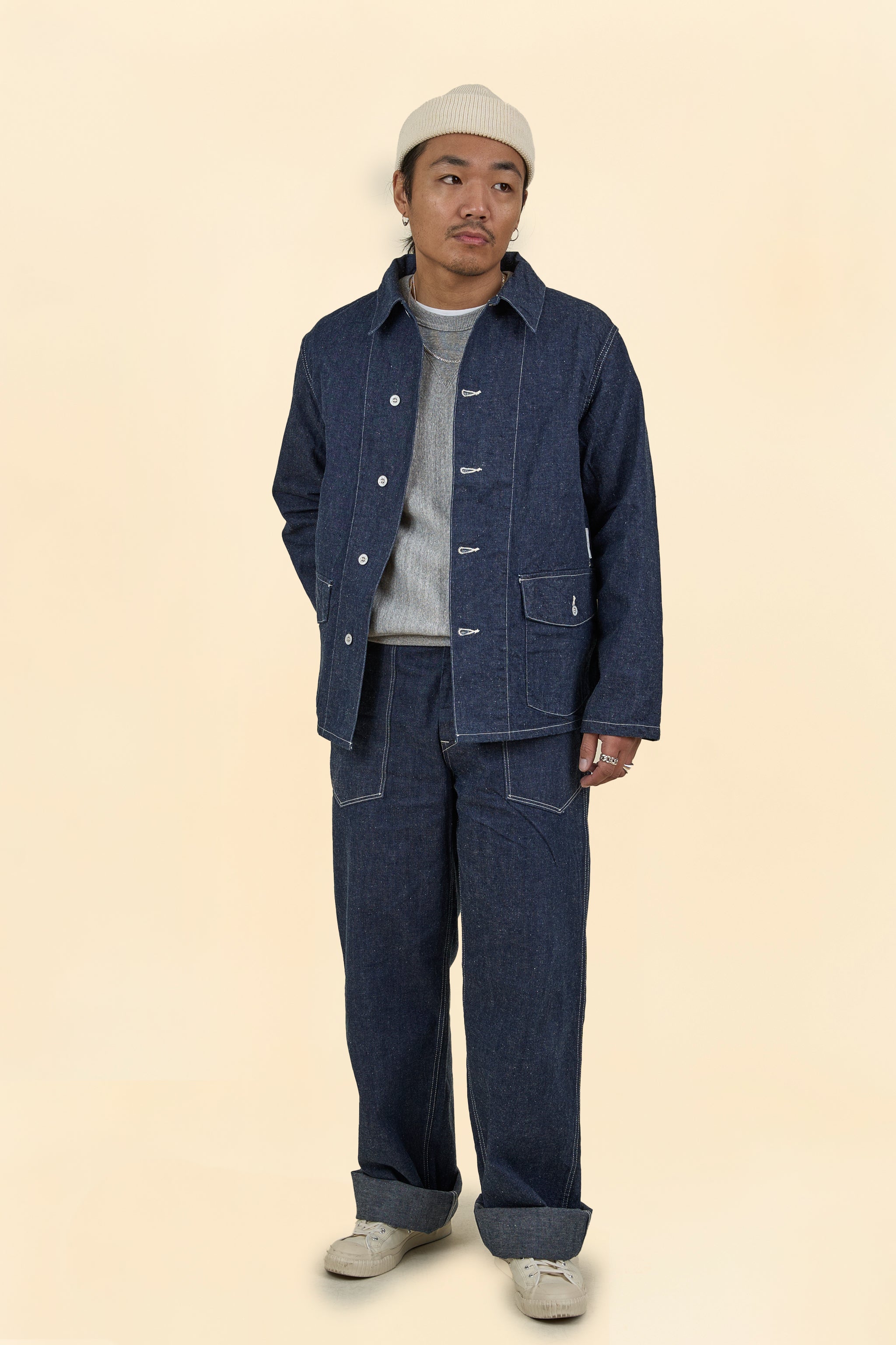 TCB Catface Jacket 10.2oz Denim - Indigo