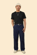 Japan Blue Jeans Wide Fit Trousers - Navy