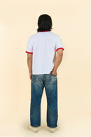 Rats Trim Pocket T-Shirt - White/Red