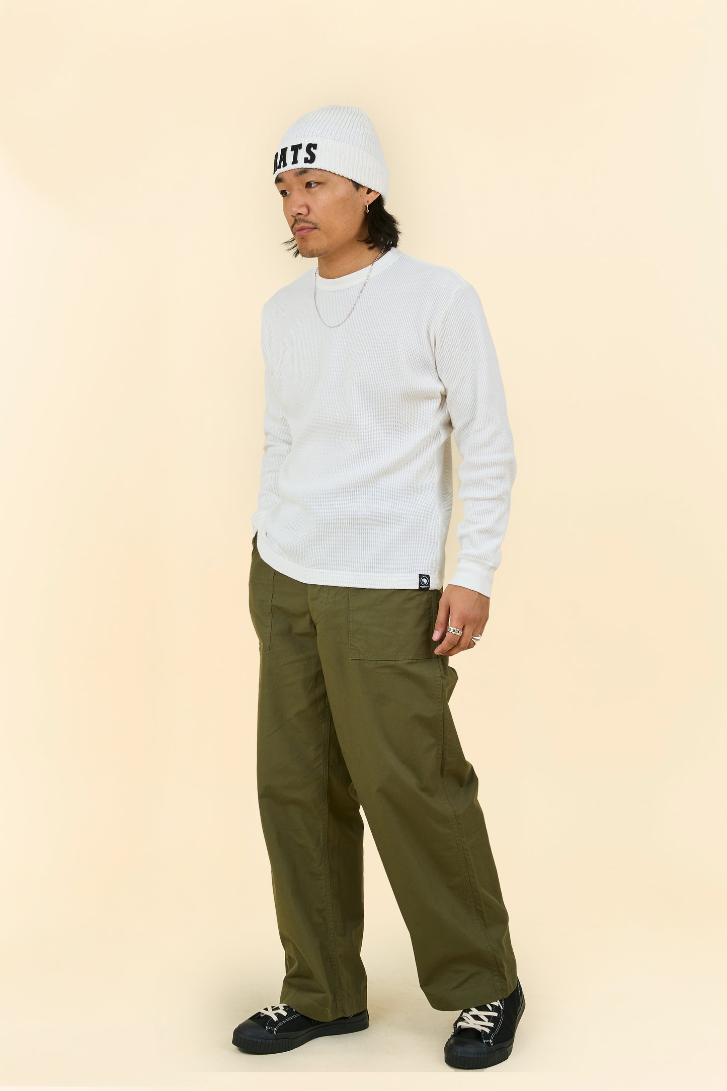 Rats Waffle Thermal - White