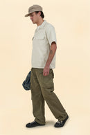 Wearmasters Lot.878 Flap Pocket Rayon Shirt S/S - Natural