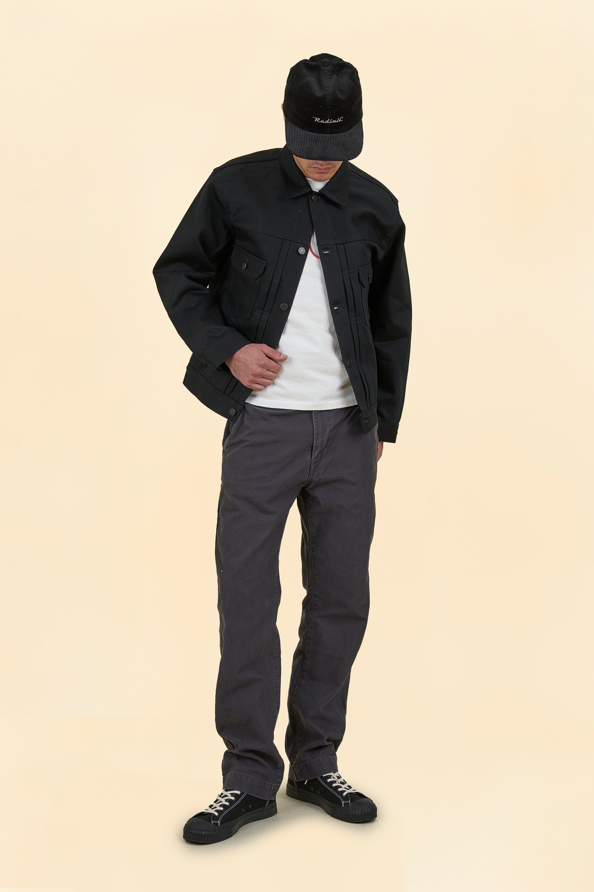 Momotaro #002 Standard Black Selvedge Denim Jacket - 14.7oz