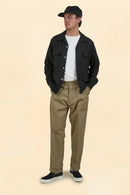 Wearmasters Lot.877 Flap Pocket Rayon Shirt L/S - Black