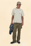 Wearmasters Lot.878 Flap Pocket Rayon Shirt S/S - Natural