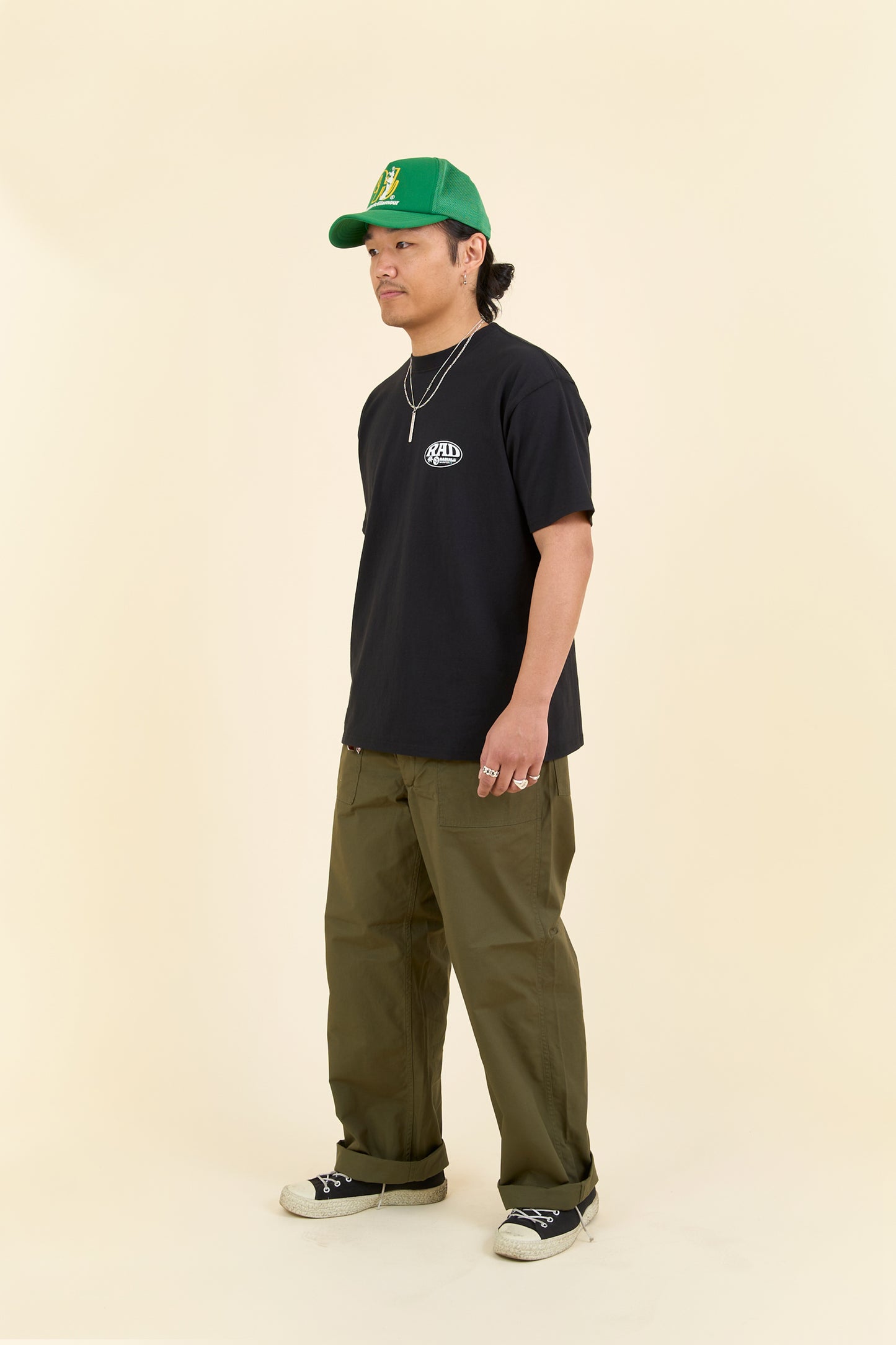 Radiall Label Crew Neck T-Shirt - Black