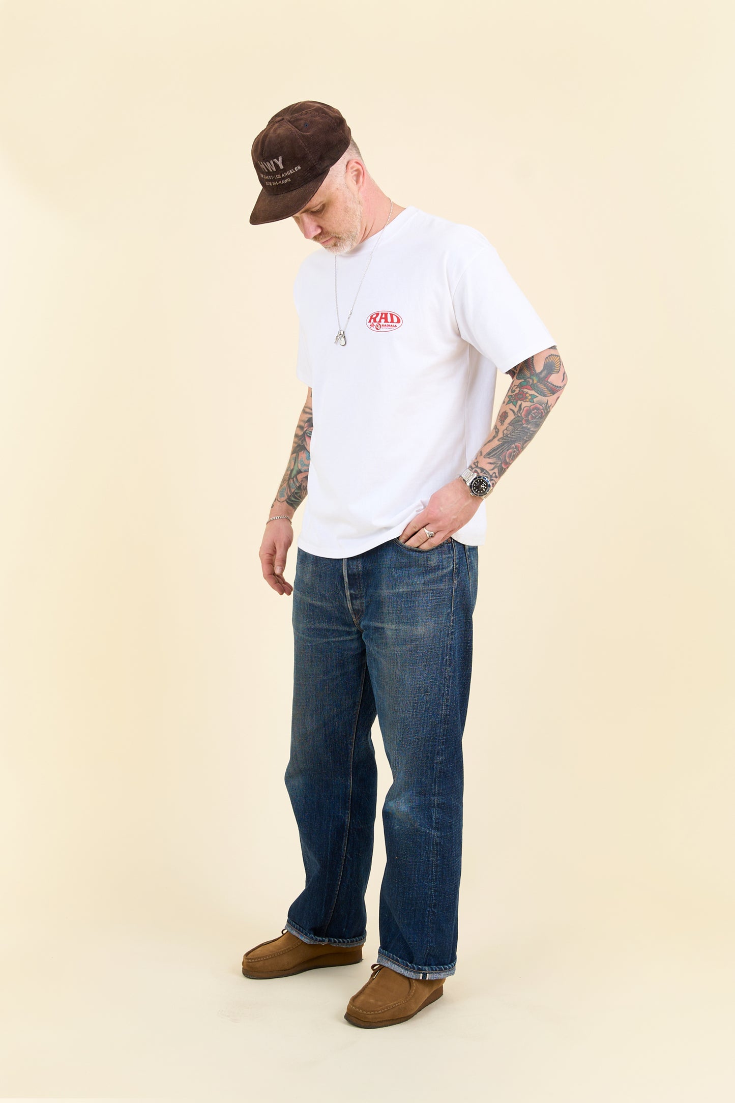 Radiall Label Crew Neck T-Shirt - White