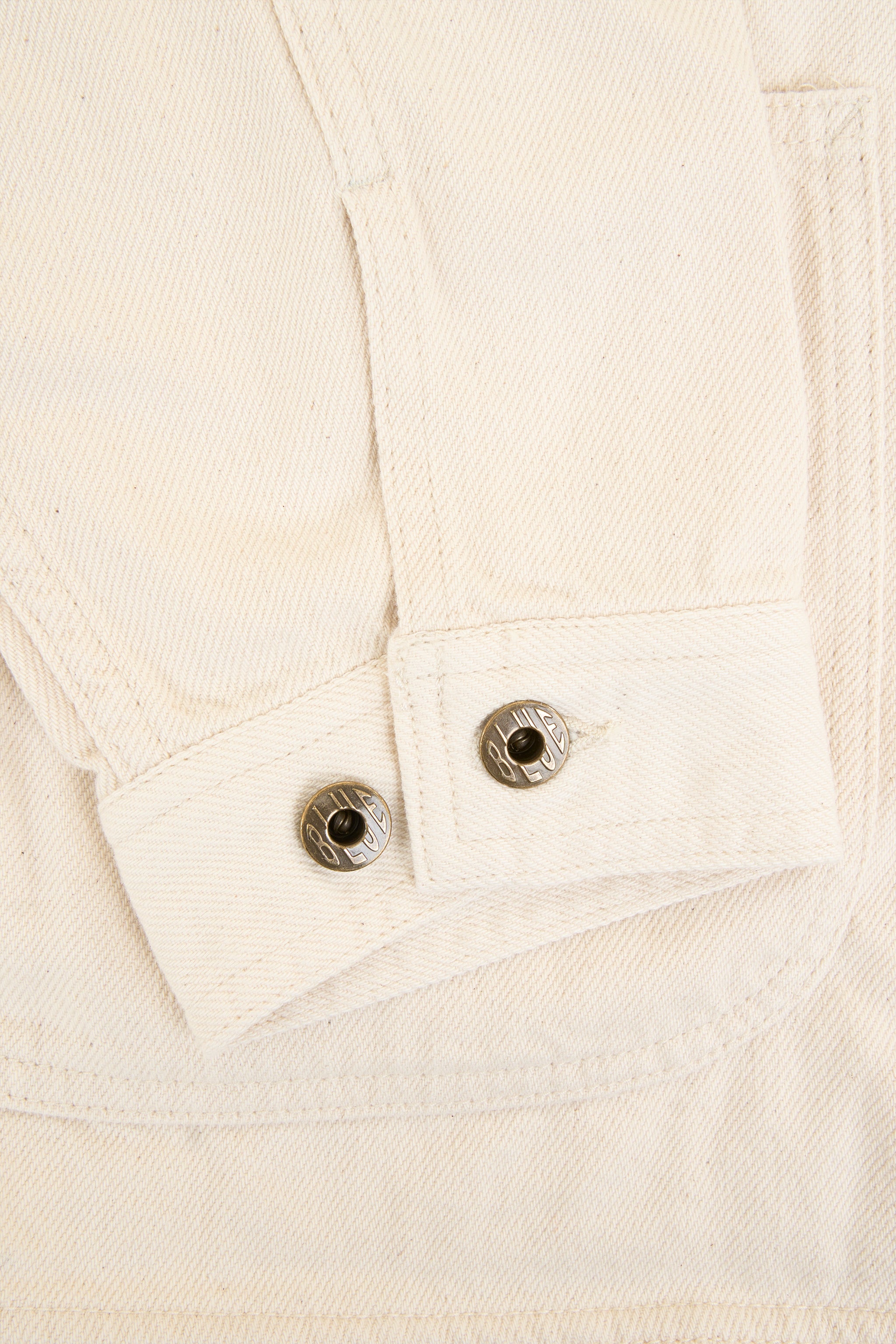Japan Blue Organic Drill Coverall Jacket - Natural