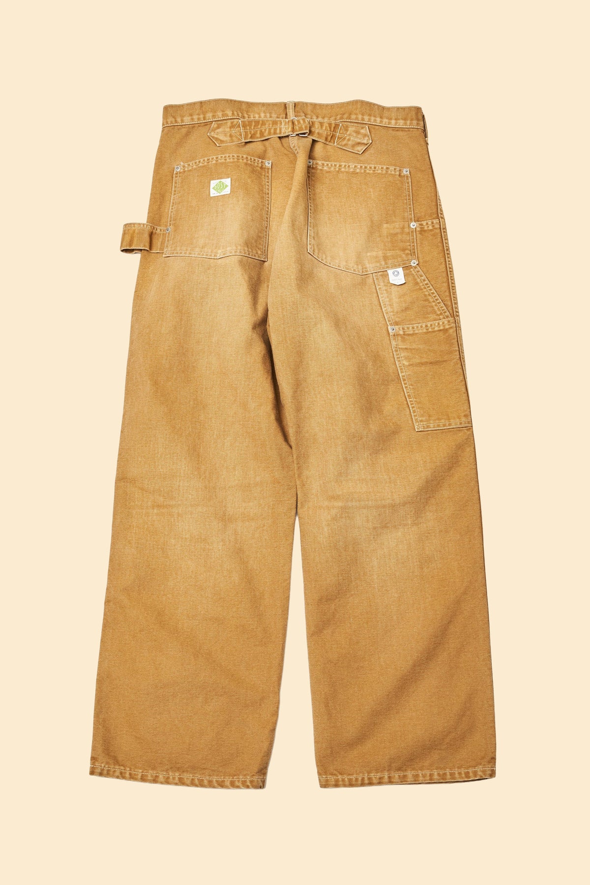 POST O'ALLS W-Knee Dungaree - Brown Vintage Canvas