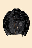 Double Helix 'Innovator' Horsehide Leather Jacket - Black
