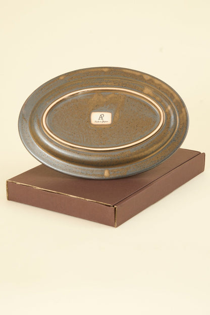 CHIPS Inc. Ancient Pottery Oval Plate - Brass - CHIPS inc. - URAHARA