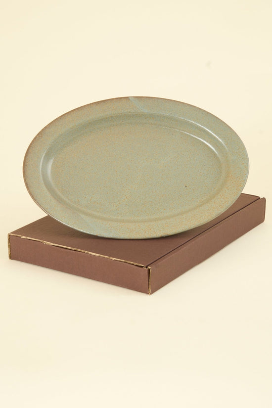 CHIPS Inc. Ancient Pottery Oval Plate - Gray