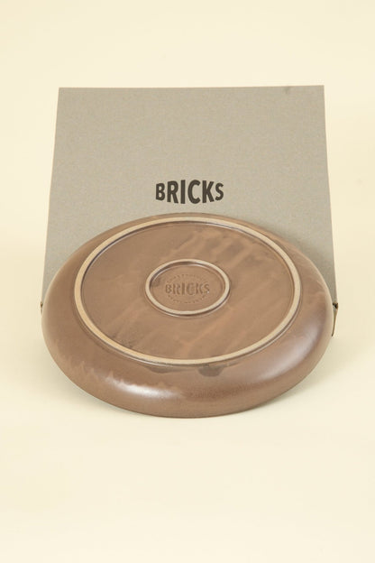 CHIPS Inc. BRICKS Large Plate - Brown - CHIPS inc. - URAHARA