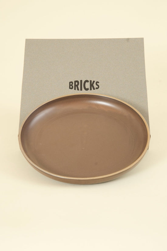 CHIPS Inc. BRICKS Large Plate - Brown