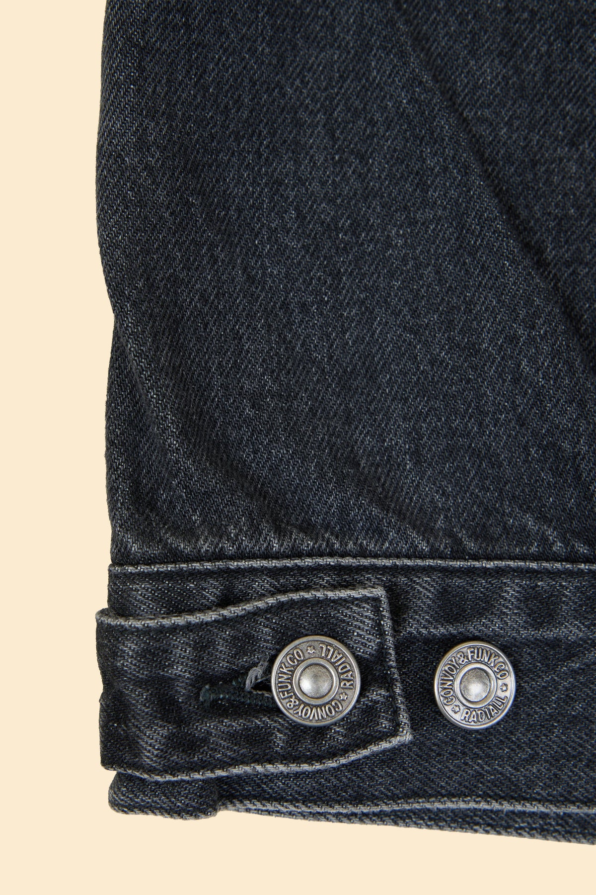 Radiall Classic 350 Top Trucker Jacket - Light Black