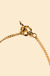 Radiall Curb T-Bar Necklace - Gold