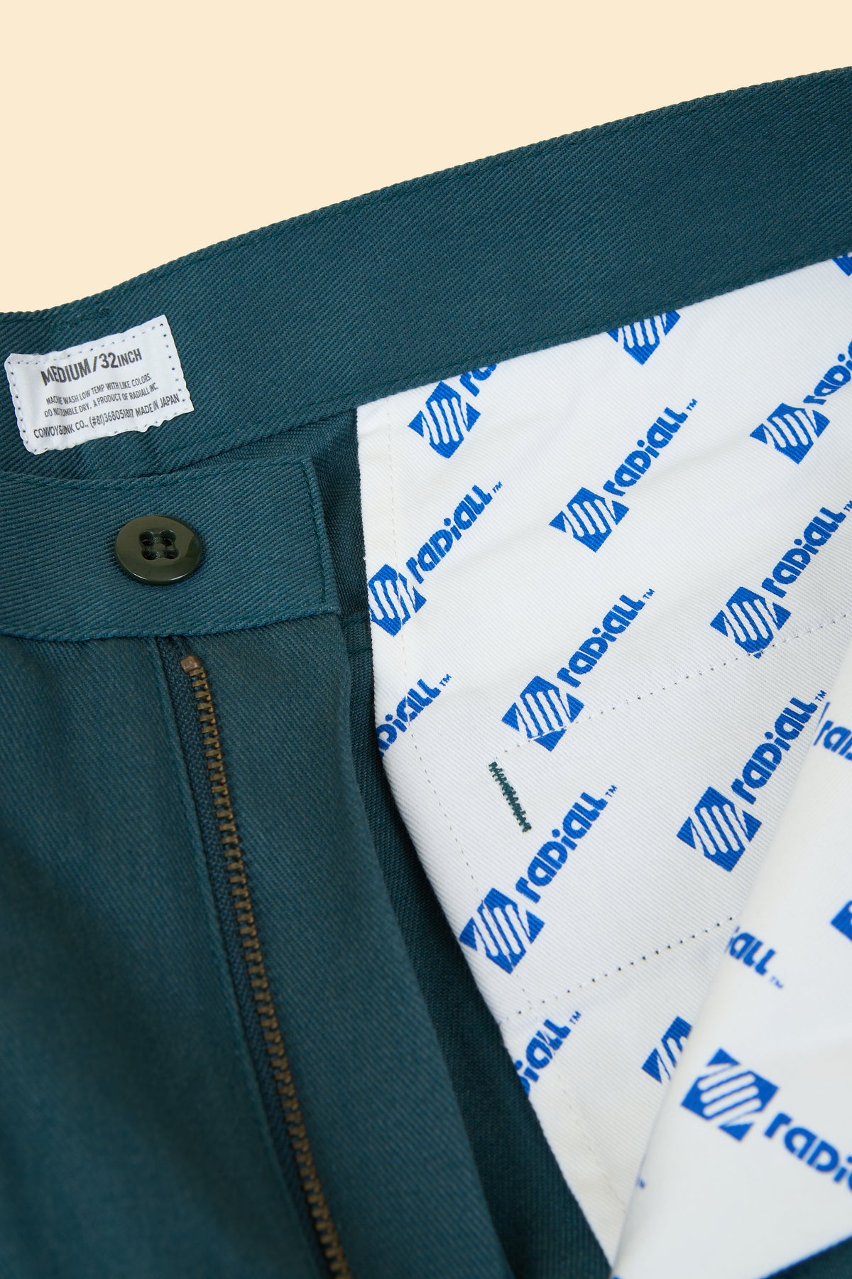 Radiall Motown Wide Tapered Fit Work Pants - Lincoln Green