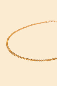 Radiall Curb T-Bar Necklace - Gold