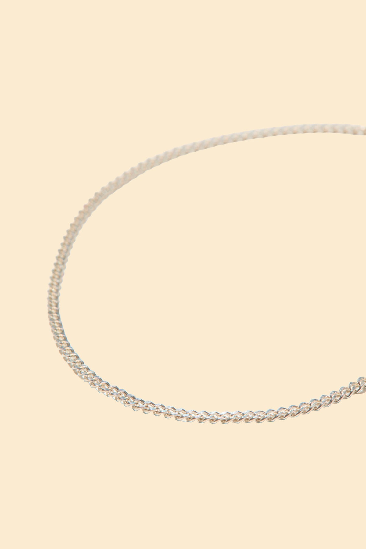 Radiall Curb T-Bar Necklace - Silver