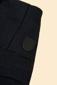 Radiall Fleetline Wide Fit Pleated Trousers - Black