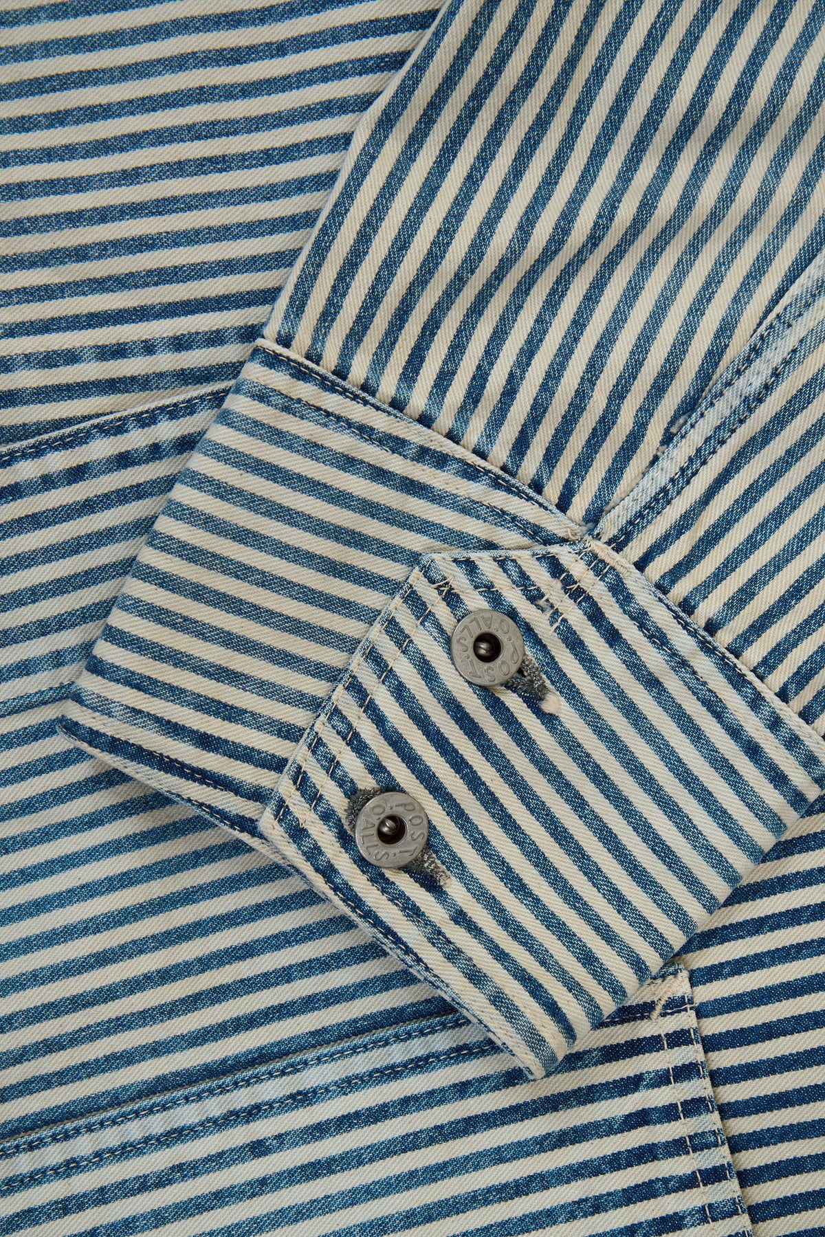 POST O'ALLS Engineers' Jacket - Hickory Stripe