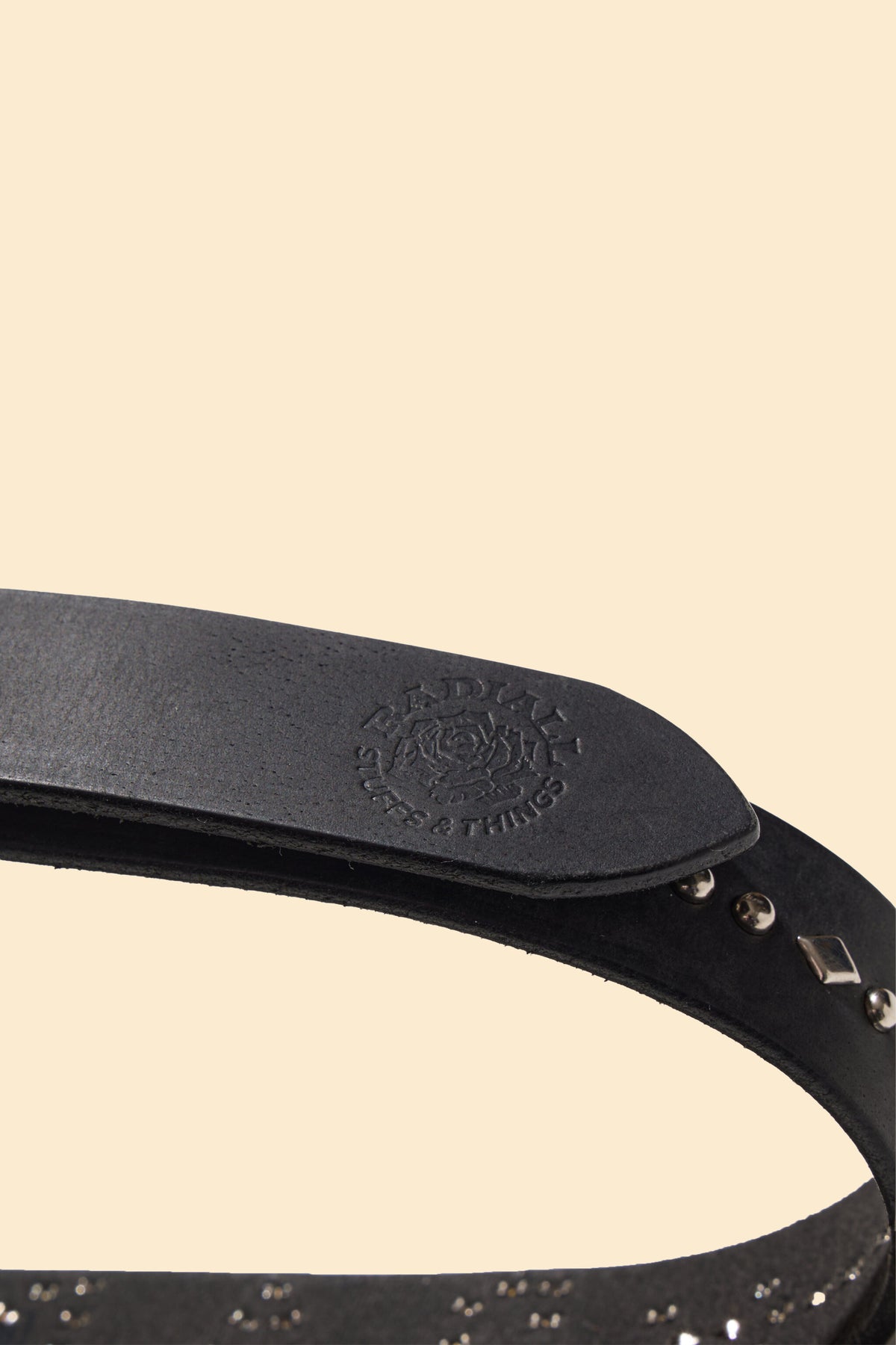 Radiall Rhodes Studded Leather Belt - Black